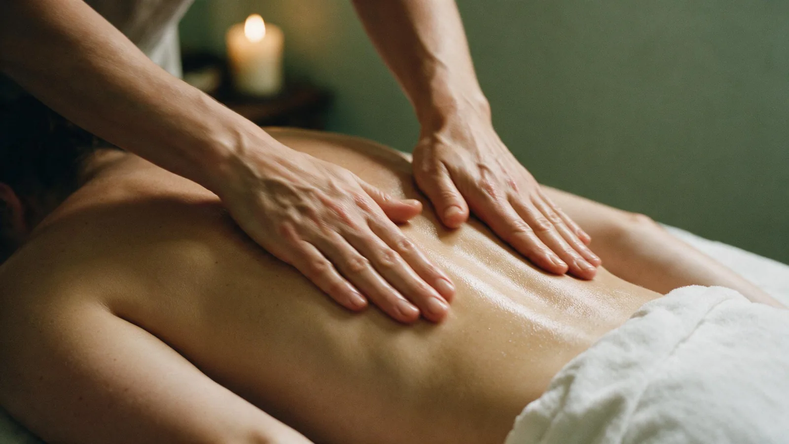 Massagem relaxante com movimentos amplos nas costas, em São José dos Pinhais